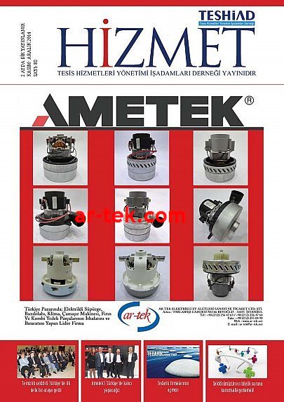 ARTEK-AMETEK ISSA/INTERCLEAN TESHİAD HİZMET DERGİSİ